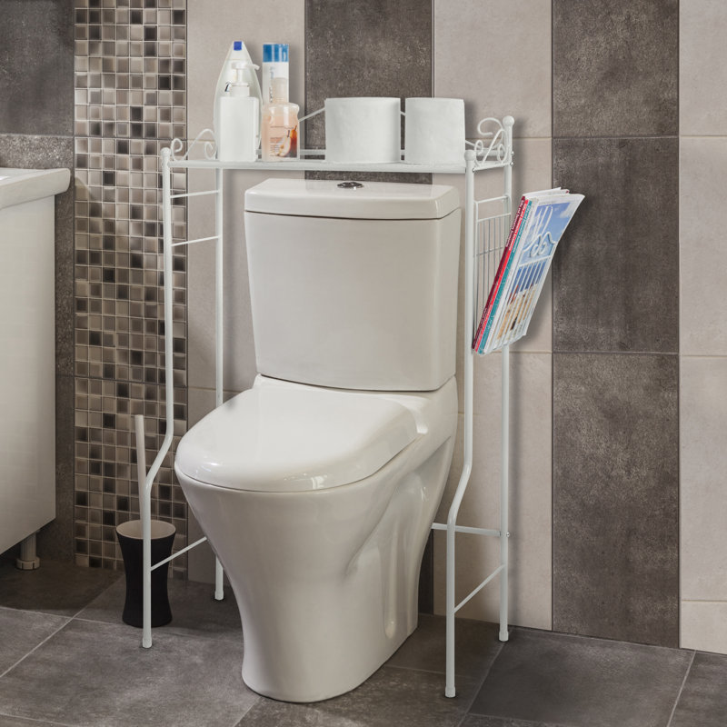 59.4cm W x97.7cm H x 29.2cm D Freestanding Over the Toilet Storage