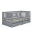 A Wooden Twin-Sized Daybed With Fence-Style Guardrails And Two Integrated Drawers-105707159-105707157