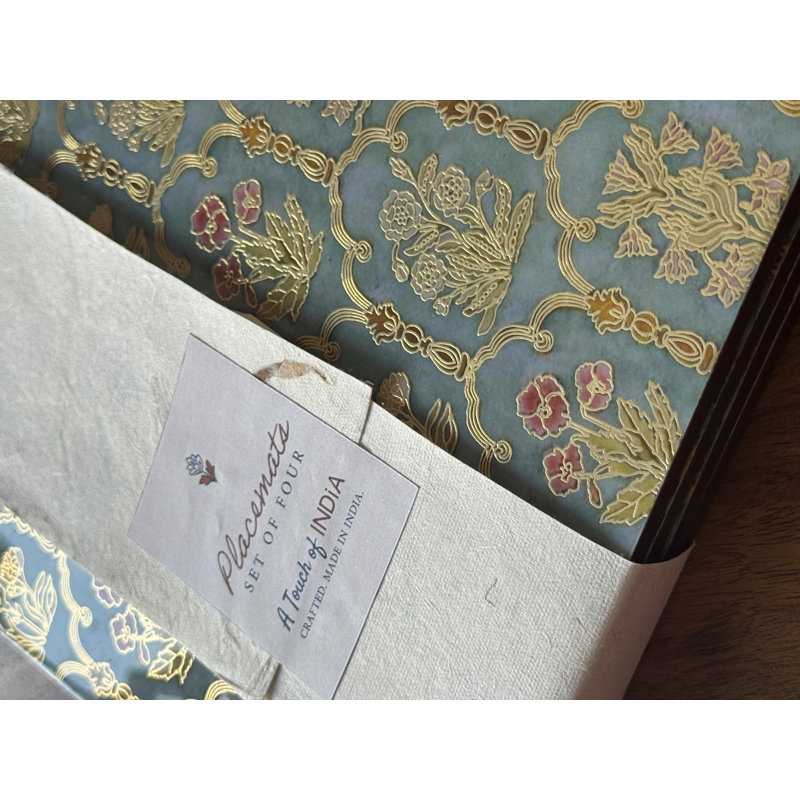 Engineered Wood Floral Rectangle Placemat