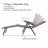 Giana Outdoor Metal Chaise Lounge