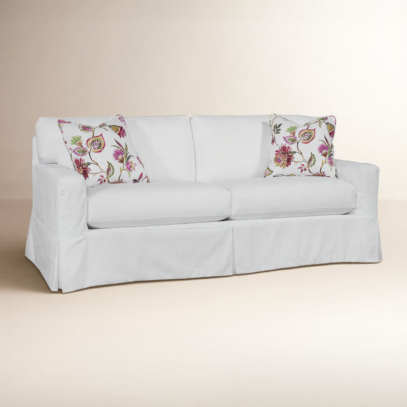 Causeuse-lit Gramercy Park, Matelas en mousse viscoélastique gélifiée, Rayures bleu cobalt 0204-64