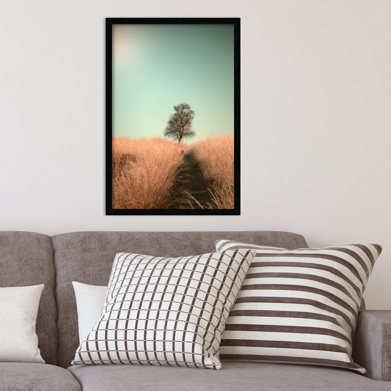 Grass And Path by Jaap Van Den, Black, 17" W x 25" H