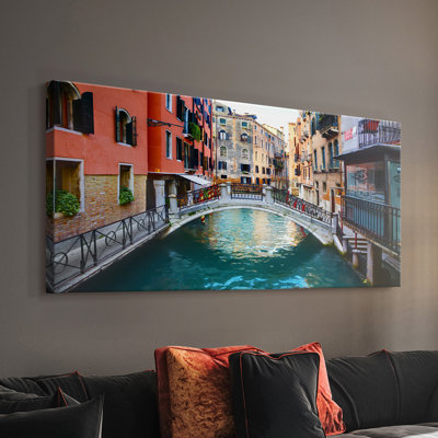 Venice Canal- Gallery Wrapped Canvas -Ready to Hang
