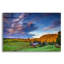 Art mural en verre Ebern Designs «First Light On Jenne Farm» par Rick Berk-1803394780