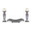 Decorative Polyresin Crackled Mosaic Candlestick-349858563
