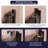  Free-folding Bathtub Tri-fold Tempered Glass Door - No Assembly Needed, Easy to Install-124845440