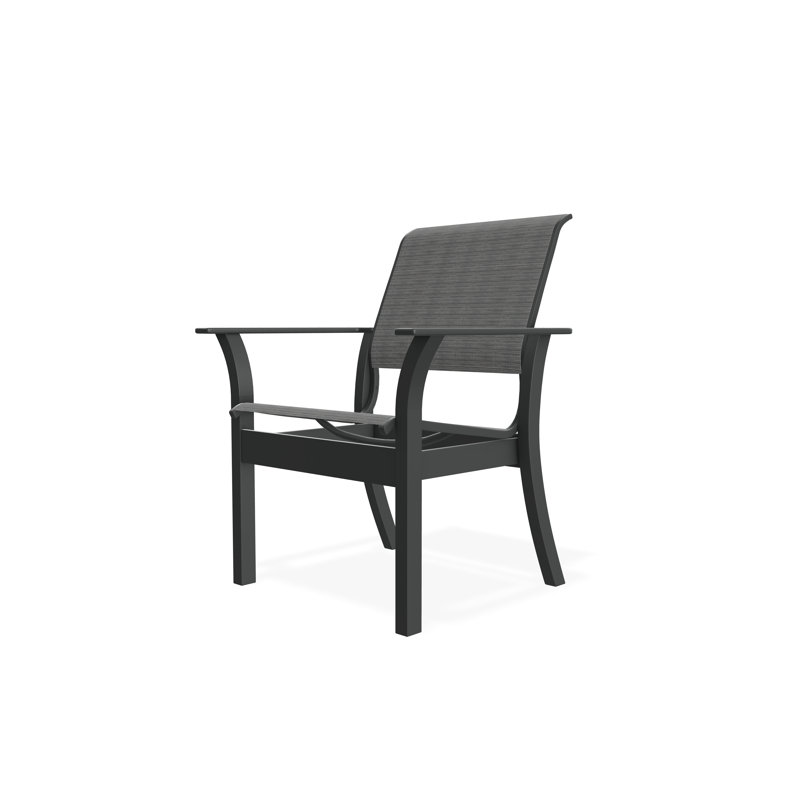 Leeward Outdoor Dining Chair, Collect Indigo, Graphite