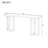 Hanni Geometric Console Table with Solid Pine Legs-108828766