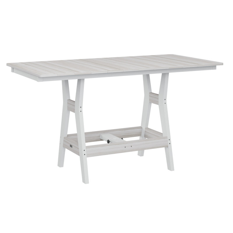 Table de bar rectangulaire Camden, Coquillage, H 38,87 po x l 66 po x P 33 po