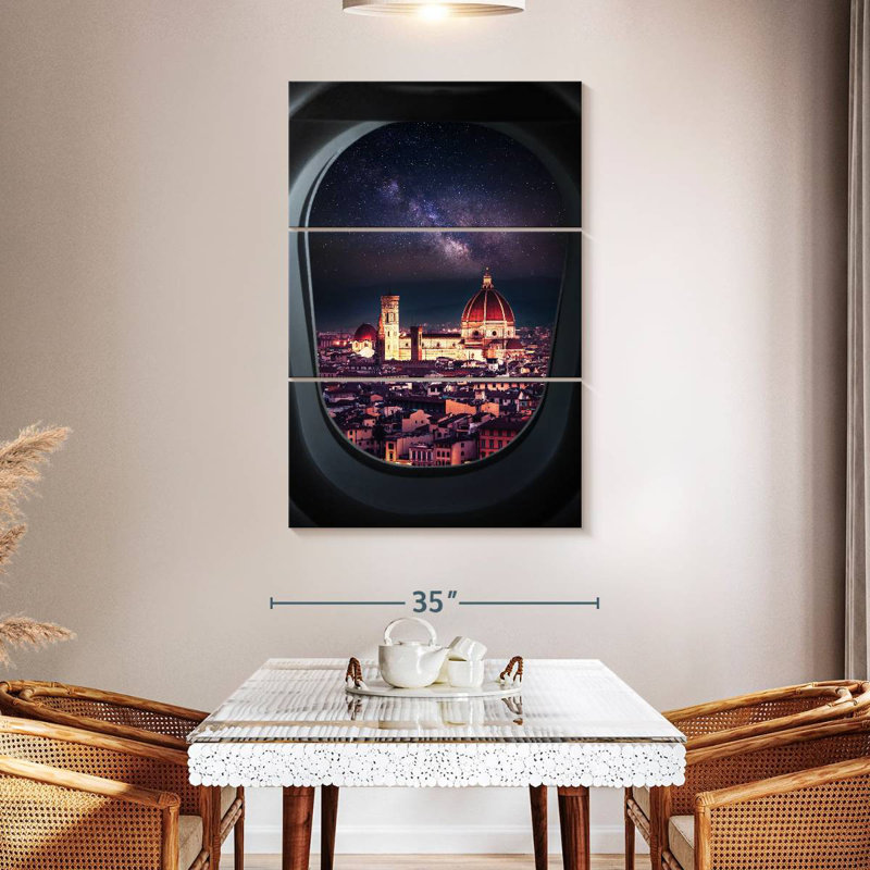 Nicci Florence From Plane Window, 57" H x 36" W