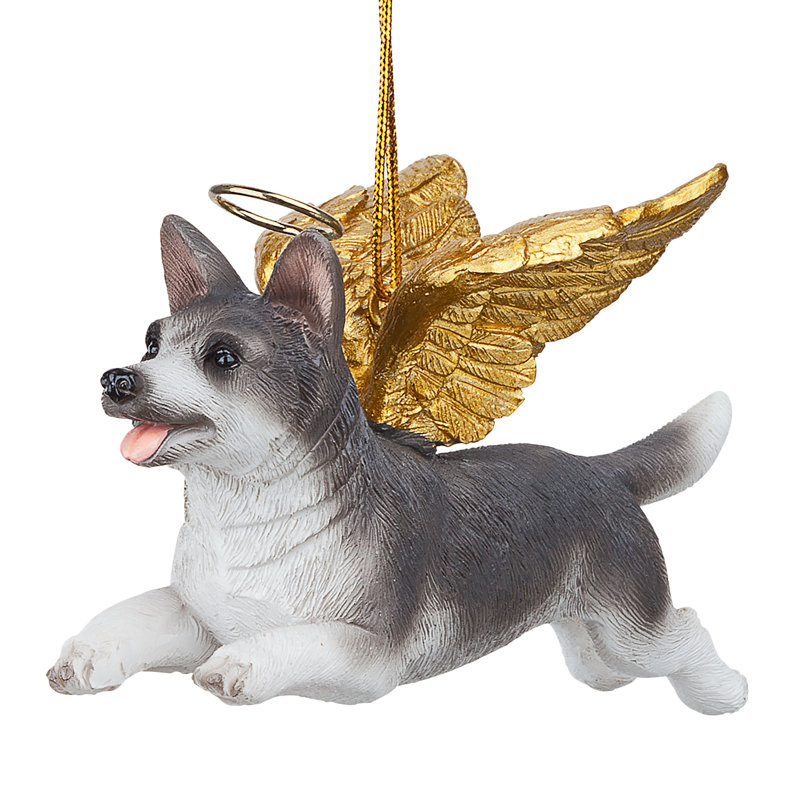 Siberian Husky Dog Angel Holiday Ornament