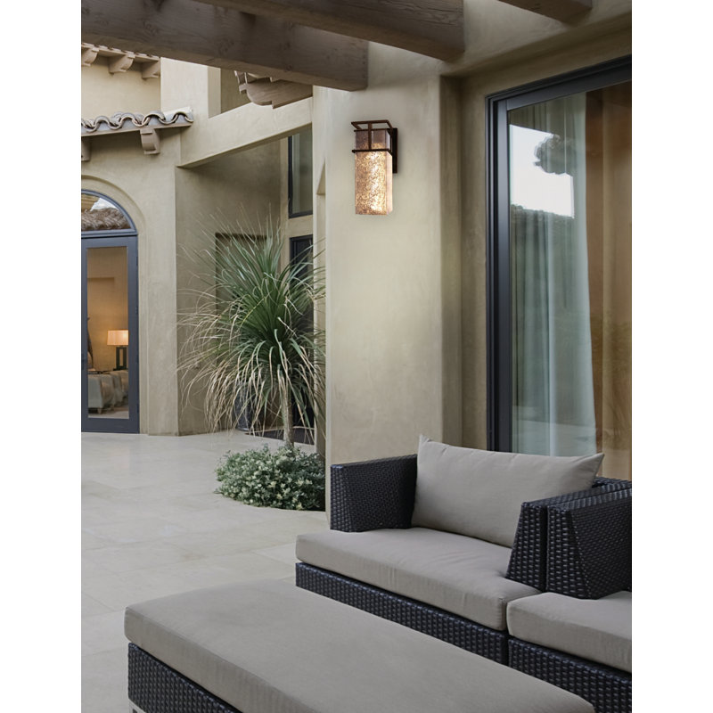 Wall Light, Dark Bronze, 14.75'' H X 6.5'' W X 7.25'' D, Opal