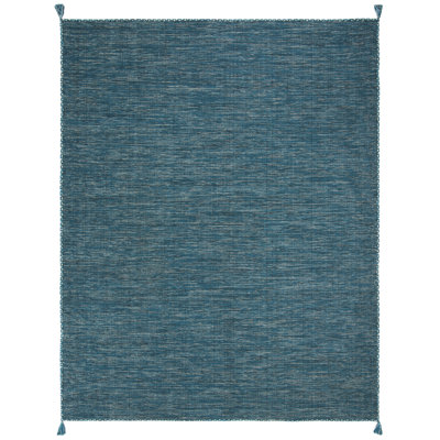 Amaral Hand Woven Cotton Solid Color Rug