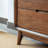 Simple Black Walnut Storage Entry Cabinet Solid Wood Accent Chest