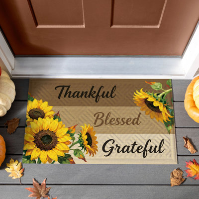 Tapis de table sentimental à motif tournesol en relief