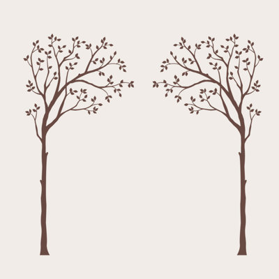 Décalcomanie murale arbre pour auvent de lit