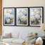 FLORAL Series Cxxvi - Impression encadrée sur mesure de qualité supérieure - 3 pièces
