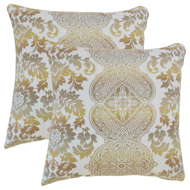 Coussin en coton Nakety, Roche calcaire
