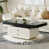 Plateau noir / base blanche