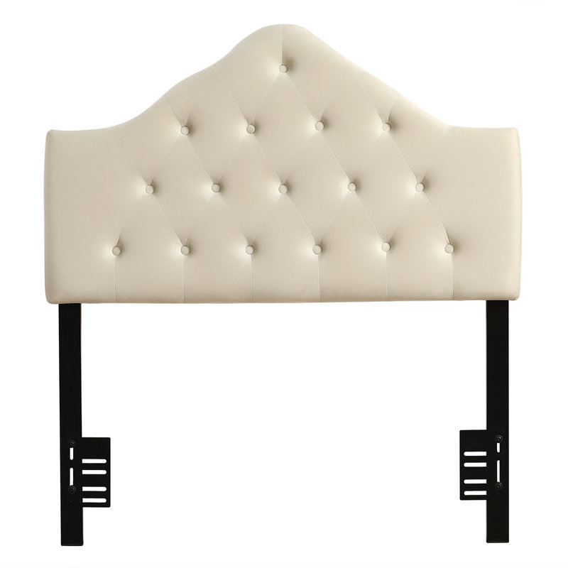 Tête de lit à tête douce en fer blanc, Simple