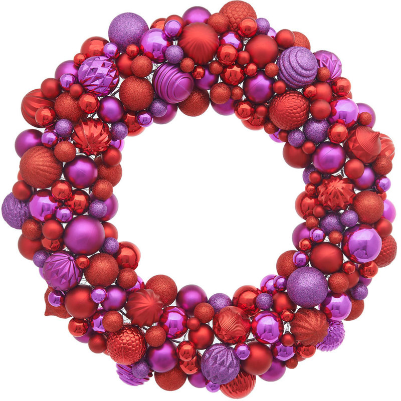 60cm Wreath, Red