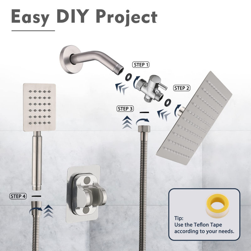 Dual Shower Head 1.8 GPM GPM