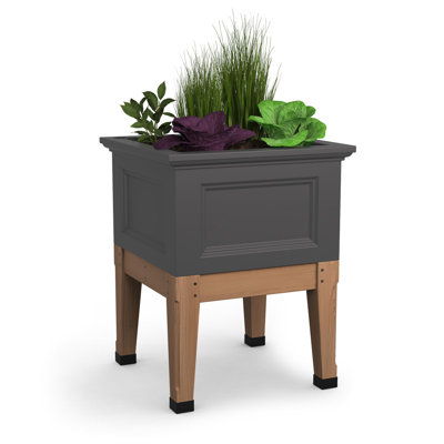 Boîte à fleurs en résine avec réservoir d'eau Arvester