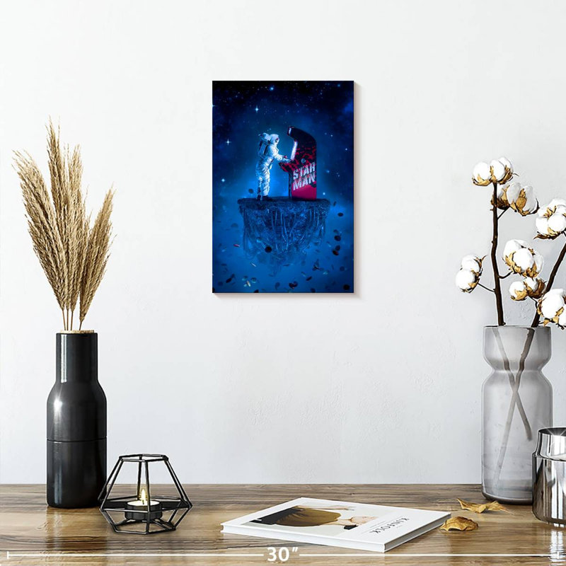 Kelan Arcade Gamer Astronaut, 12" H x 8" W