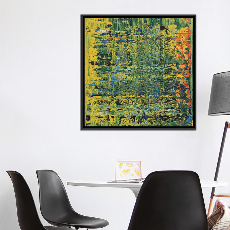 «Apple Martin», reproduction sur toile, H 18 po x l 18 po x P 1,5 po, Toile encadrée noire, Pas de tapis