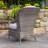 Northpoint Premium All-Weather Wicker Outdoor Dining Armchair with Cushion