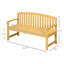 Banc en bois 56 "pour porche-1761235208