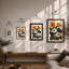 Study in Gold Botanical - Framed Print-1162281374-1162281375