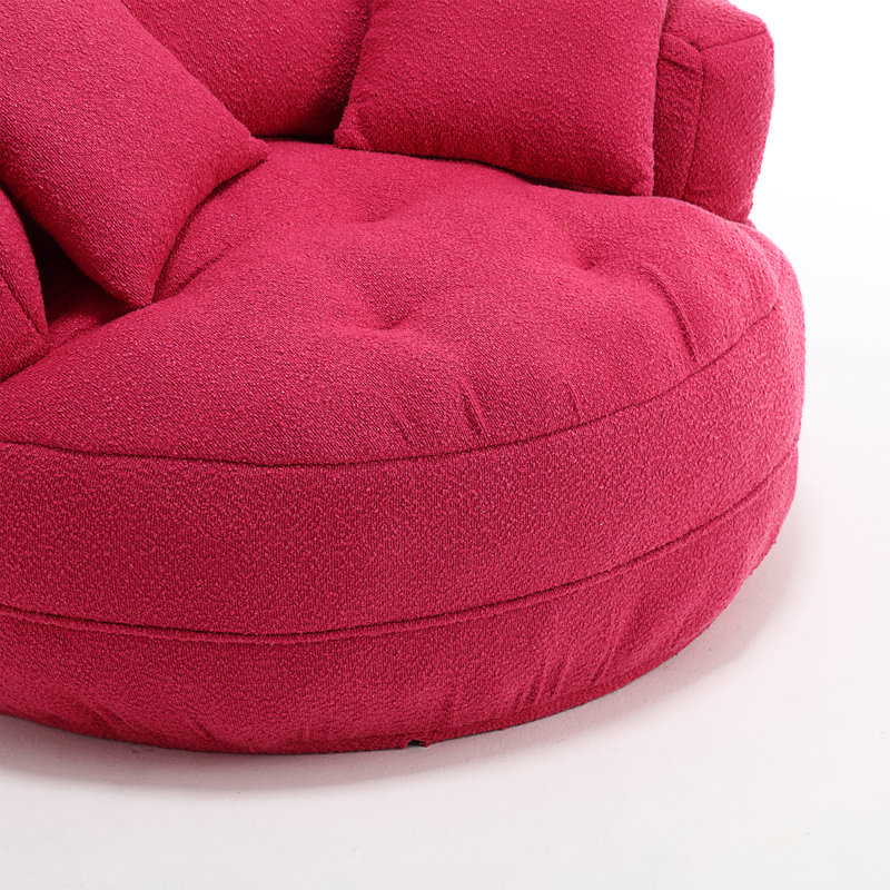 Canapé simple Coolmore, Boucle rose rouge