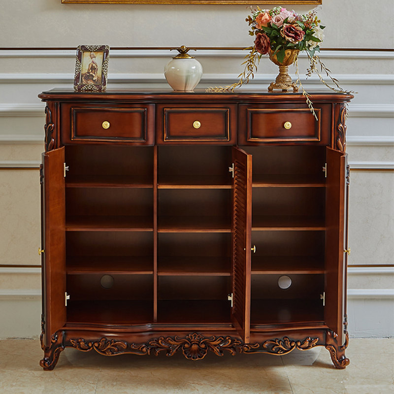Armoire à chaussures de rangement classique de style américain