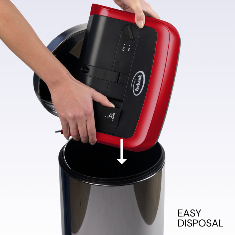 Red and Gray Cordless Manual Floor and Carpet Sweeper