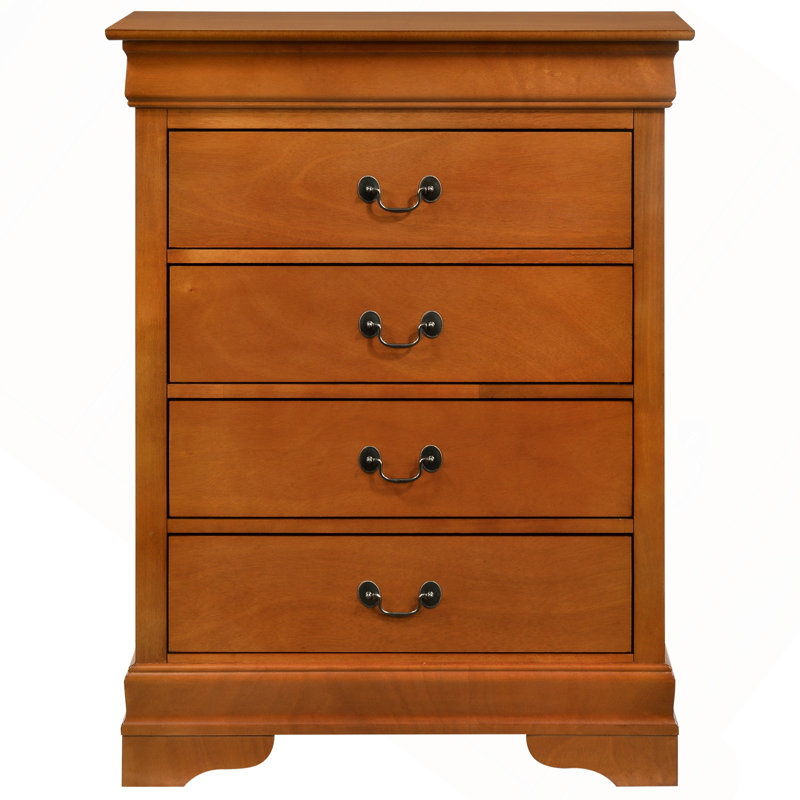 Commode 4 tiroirs, chêne, Naturel