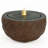 Round Bowl LED Outdoor Bubble Fountain - Brown-1345597758-1345597759