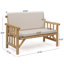 Ensemble de conversation pour patio en bois 4 pièces-1845411123