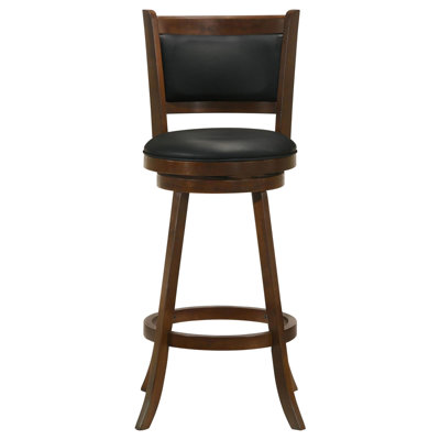 Tabouret de bar 2 pièces en châtaignier et noir - Améliorez le confort de votre chambre