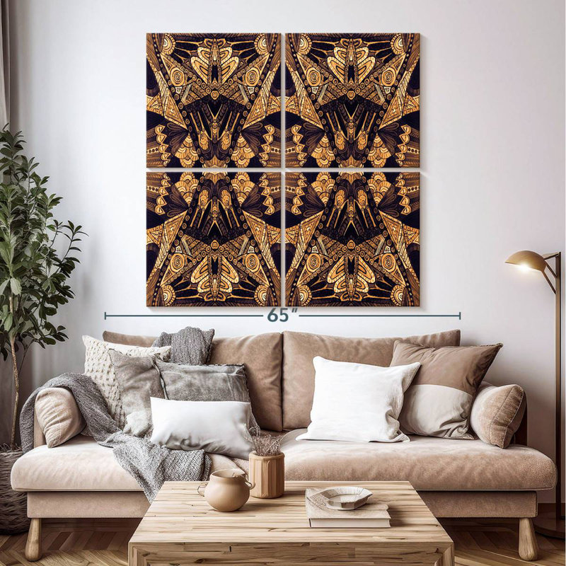 Or art déco Kerner, H 50 po x l 50 po