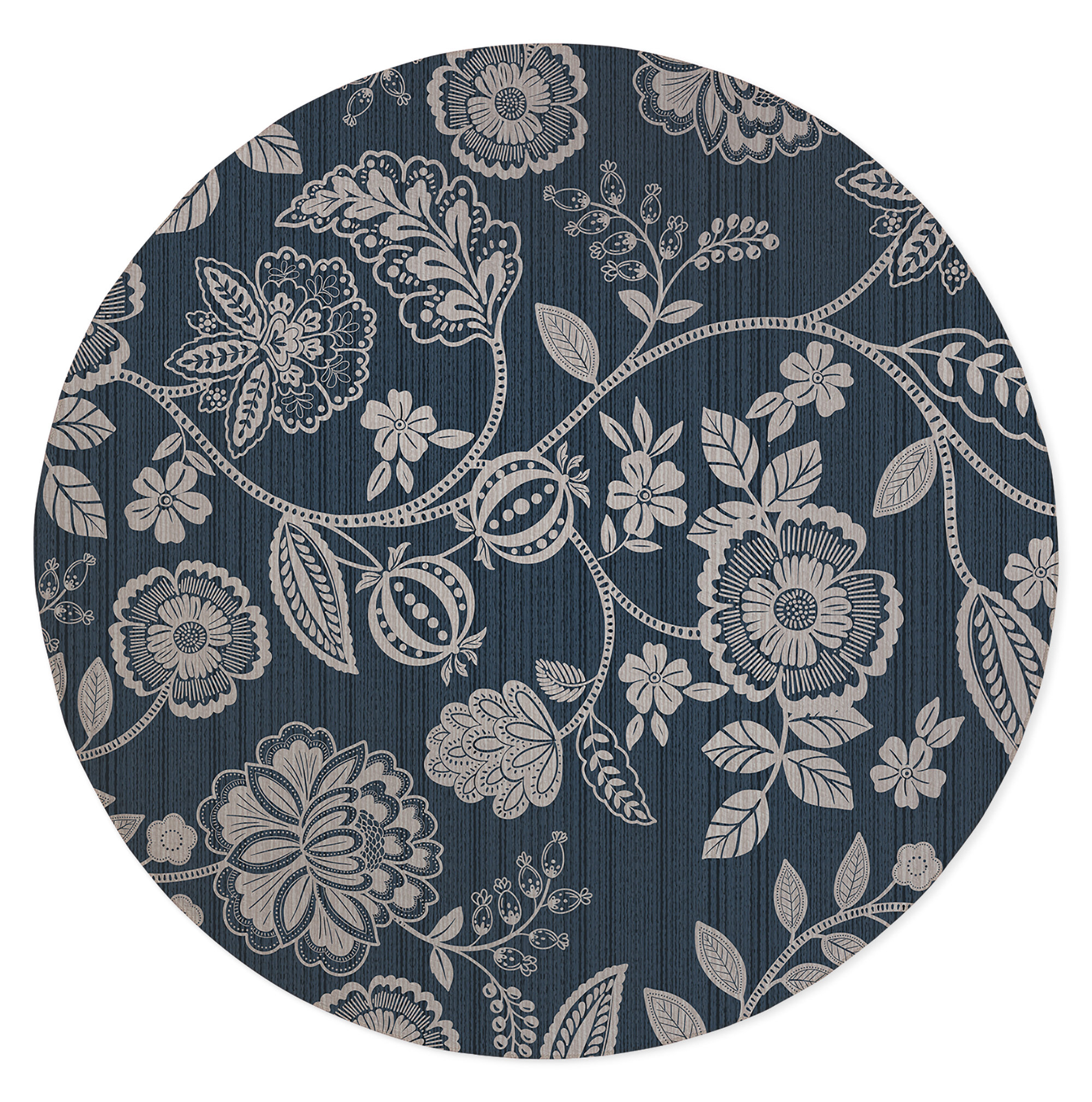 KAVKA DESIGNS Brianna Low Pile Carpet Straight Round Chair Mat | Wayfair