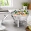 Réchaud rond empilable rond - Serveur de buffet en acier inoxydable à conservation de la chaleur pour les fêtes-1872683864
