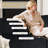 Modern Overstuffed Compression Boneless Corduroy L-Shaped Sectional Sofa With Chaise For Living Room - No Need Assembly-109954099-116063845