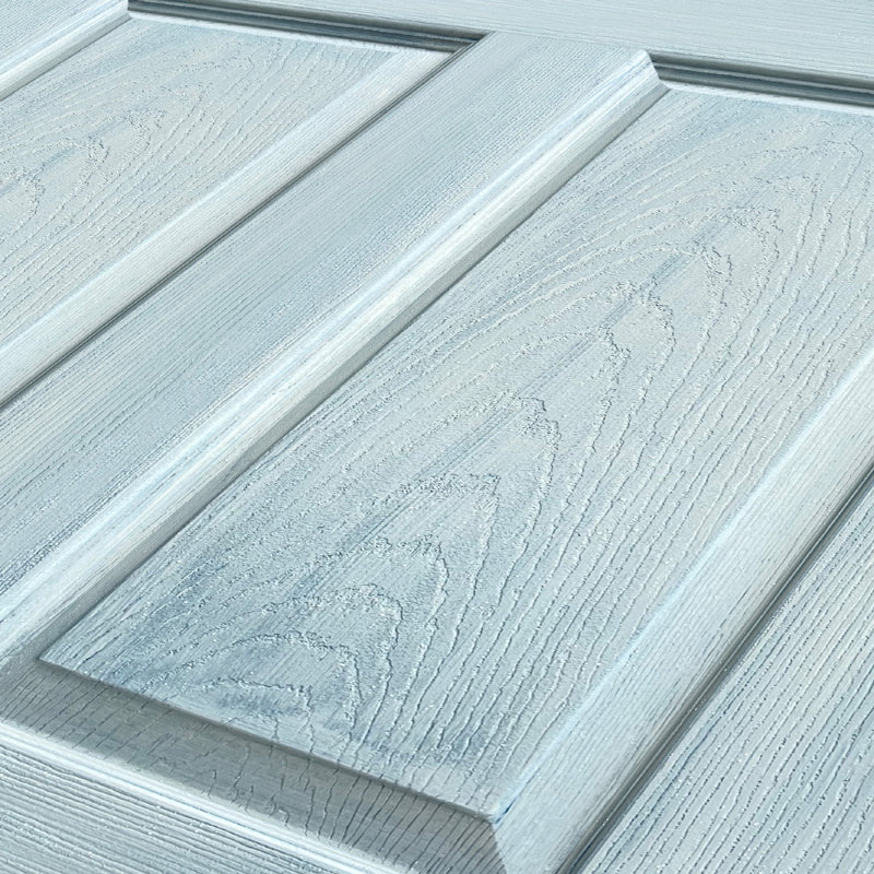 Porte standard lambrissée en bois manufacturé, 30 po x 80 po, Denim vintage bleu