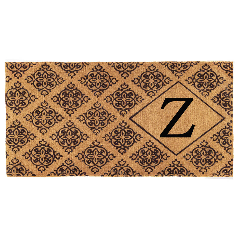 Zambrana Personalizable Outdoor Doormat, Rectangle 1'6" x 3'10", Z