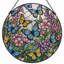Vitrail à vitrail papillon 12 "H 12"-127701073