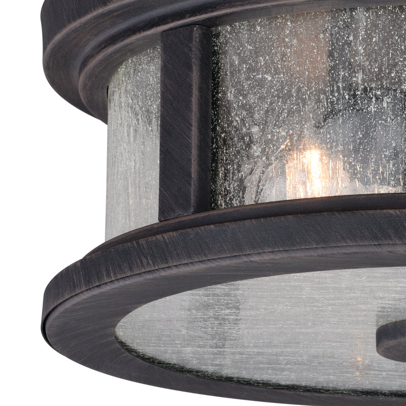 Ekansh Rust Iron 2 - Bulb Outdoor Flush Mount