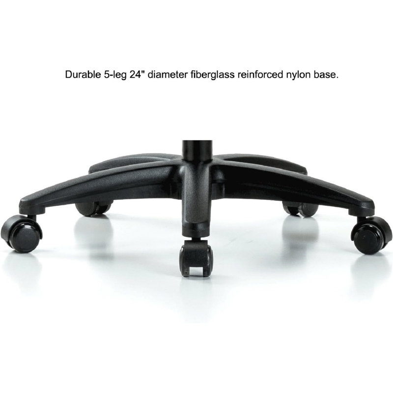 PERCH Industrial Work Chair with Foot Ring | Medium Bench Height 20-27"