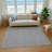Premium Machine Washable Vaseem AMF138 Gray Rug-1378140511