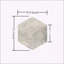 Carreau de marbre hexagonal, marbre gris de Carrare, marbre naturel, pour le mur et le sol, carreau de marbre poli, pierre naturelle, 1 boîte de 12 pièces